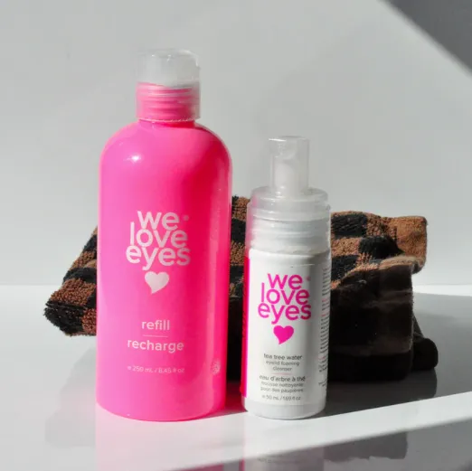 ** Wholesale WE LOVE EYES 250mL Tea Tree Water Eyelid Foaming Cleanser Refill **