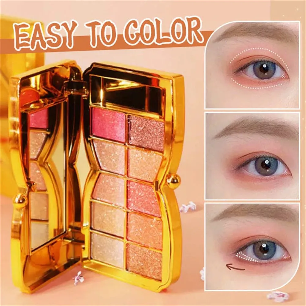 10 Colors Glitter Eyeshadow Palette
