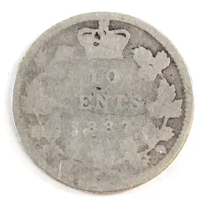 1887 Canada 10-cents About Good (AG-3)