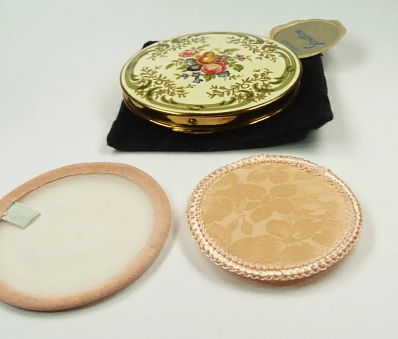 1950s Unused Stratton Powder Compact Enamel Lid For Loose Powder