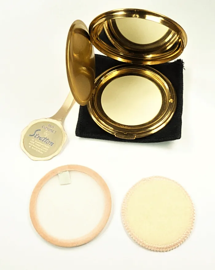 1950s Unused Stratton Powder Compact Enamel Lid For Loose Powder