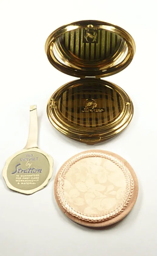 1950s Unused Stratton Powder Compact Enamel Lid For Loose Powder