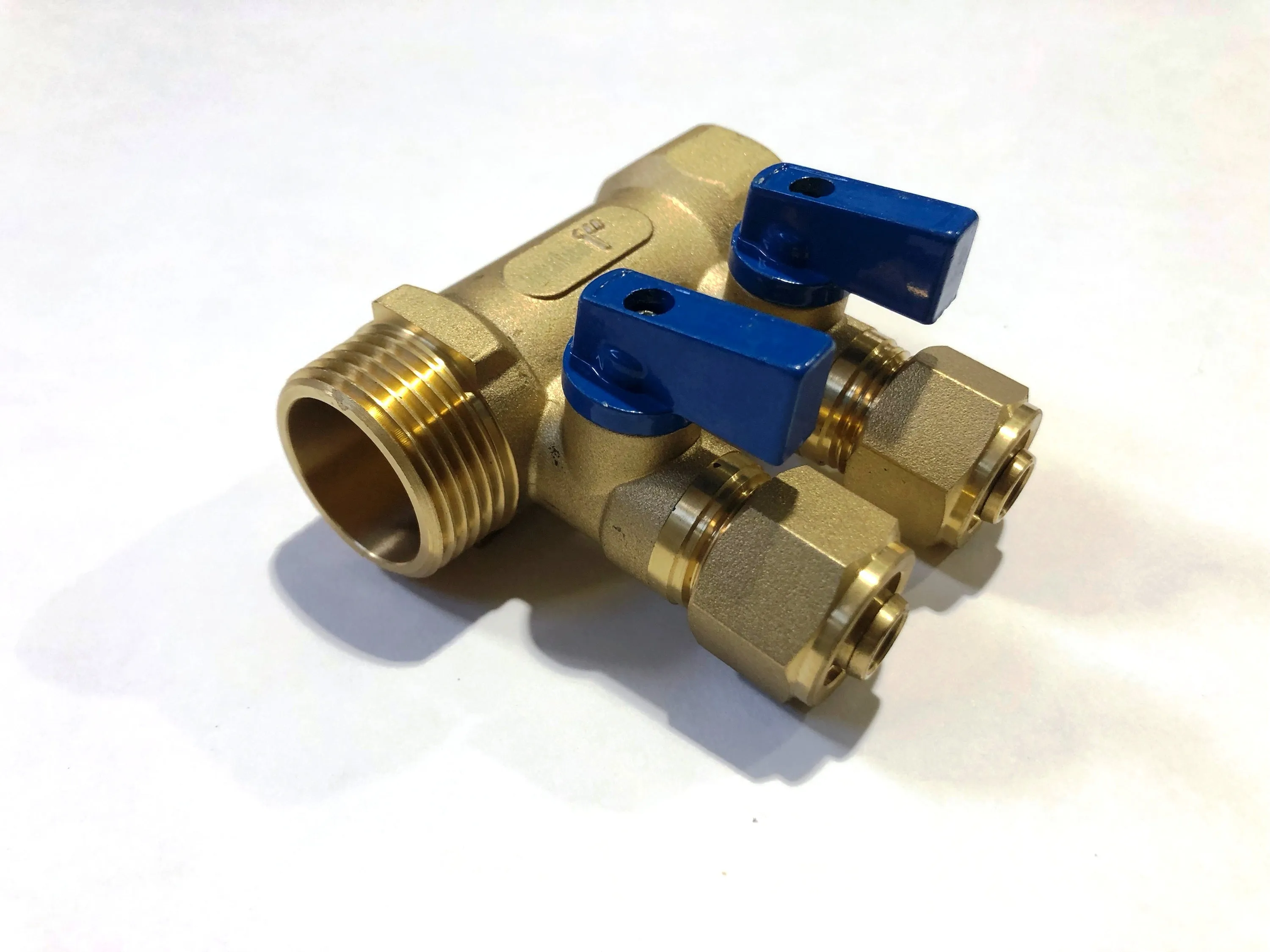 2-Port Classic Brass Manifold for 1/2" Pex-Al-Pex