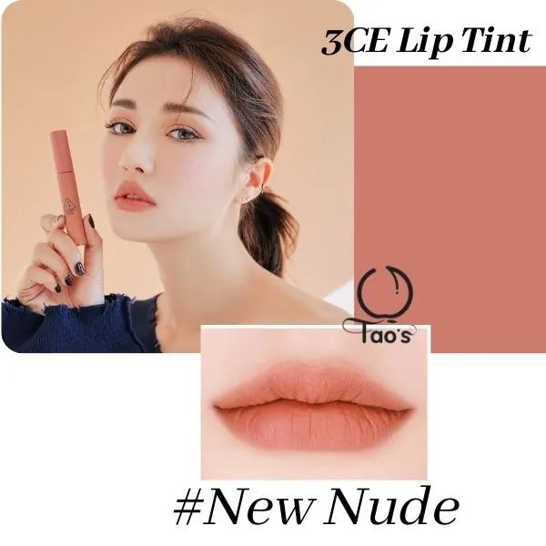 3CE Velvet Lip Tint 01 # New nude 韩国3CE细管丝绒唇釉 - 吃土色