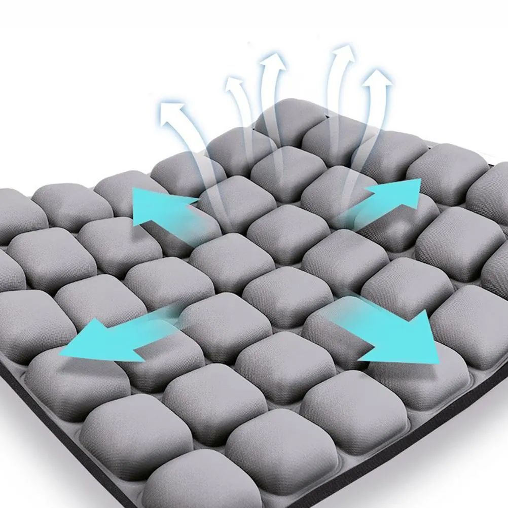 3D Air Pad Seat Back Cushion For Relieving Sciatica Tailbone Pain
