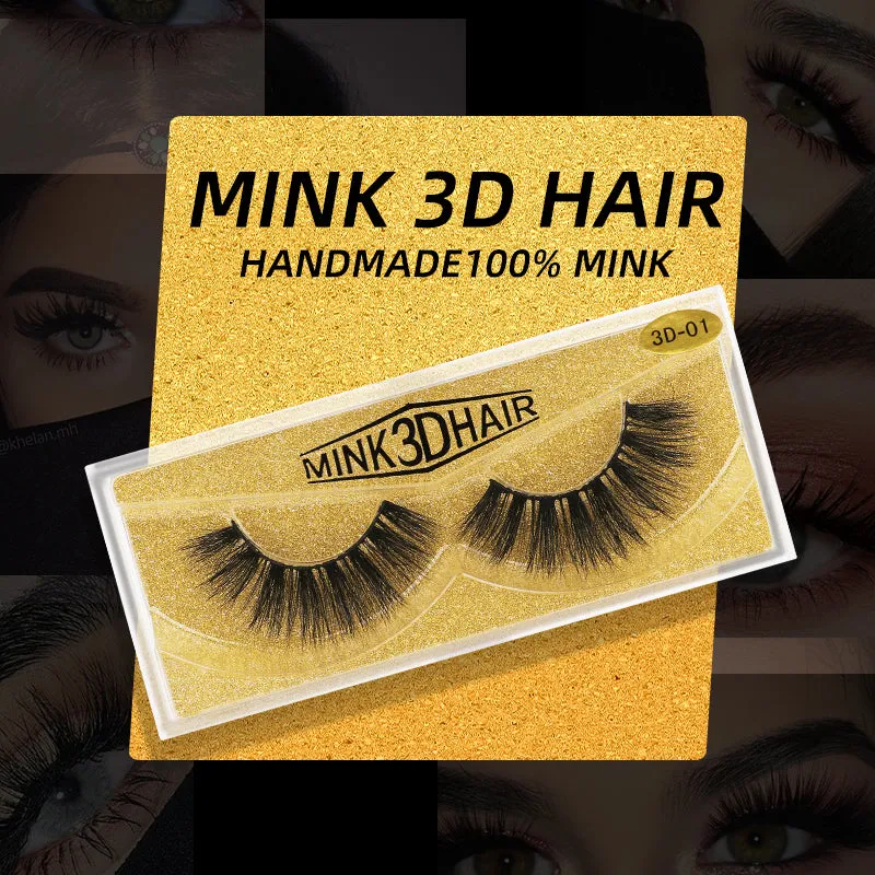 3D Enlarge Cruelty Free Mink Hair False Eyelash 3D33