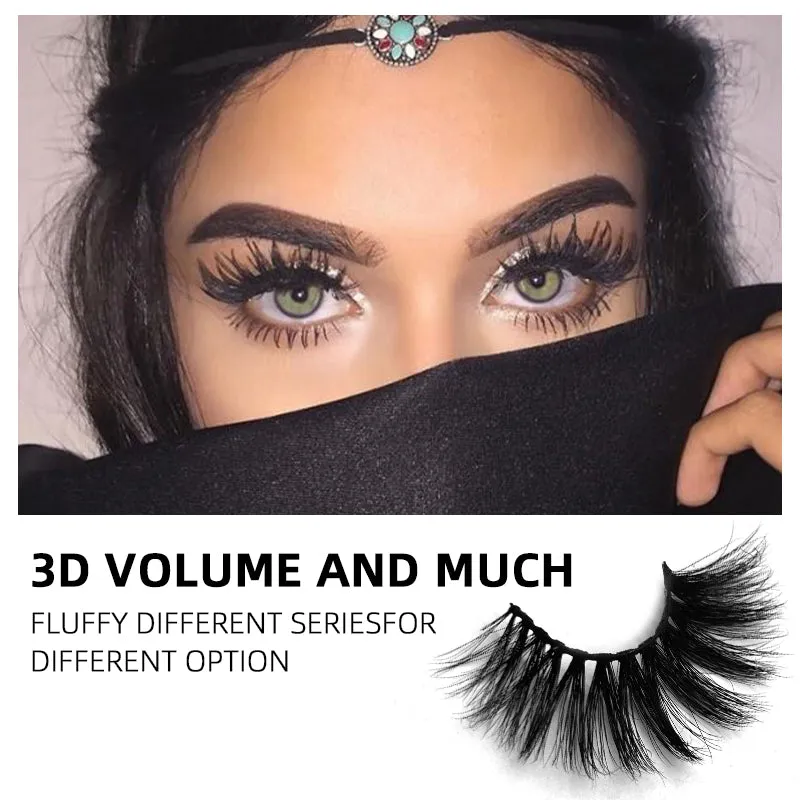 3D Enlarge Cruelty Free Mink Hair False Eyelash 3D33