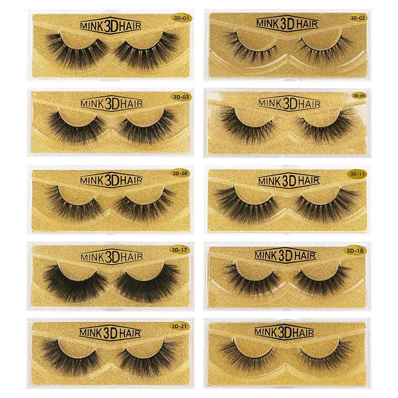 3D Enlarge Cruelty Free Mink Hair False Eyelash 3D33