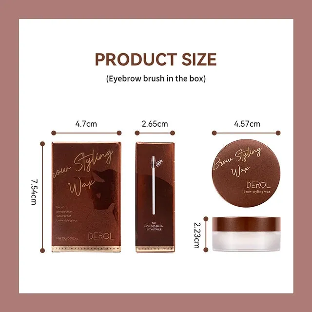 3D Eyebrow Styling Cream Quick-drying Makeup Eyebrow Sculpt Soap Natural Wild Brow Pomade Setting Gel Wax