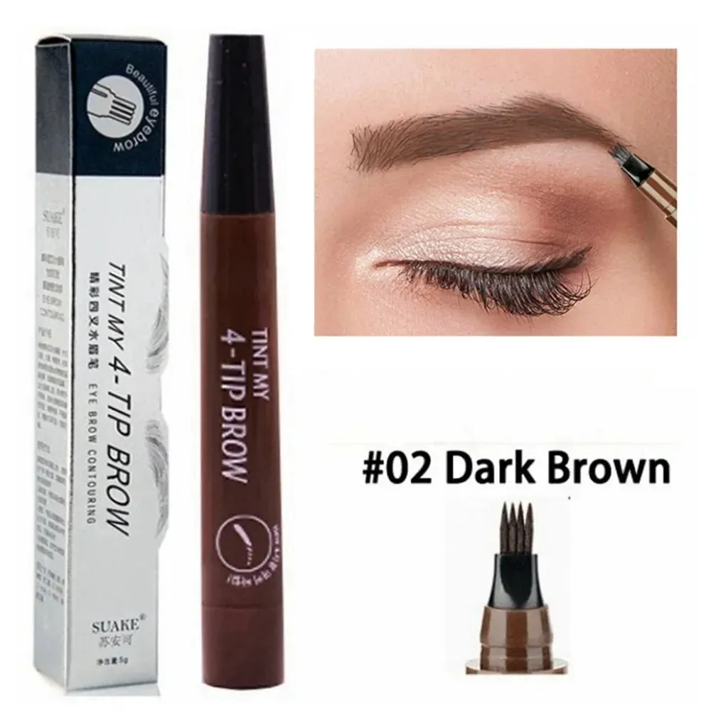 4 Fork Eyebrow Pencil Waterproof