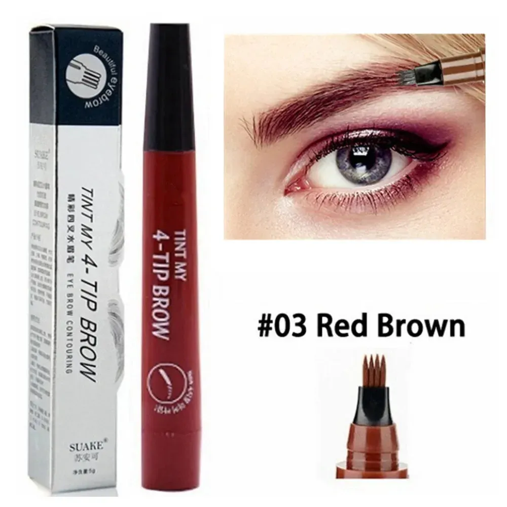4 Fork Eyebrow Pencil Waterproof