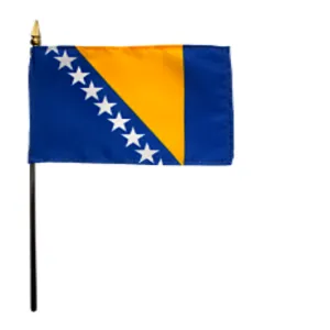 4x6" Bosnia-Herzegovina Stick Flag