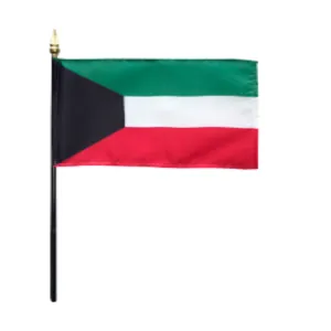 4x6" Kuwait Stick Flag