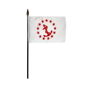 4x6" Rear Commodore Stick Flag