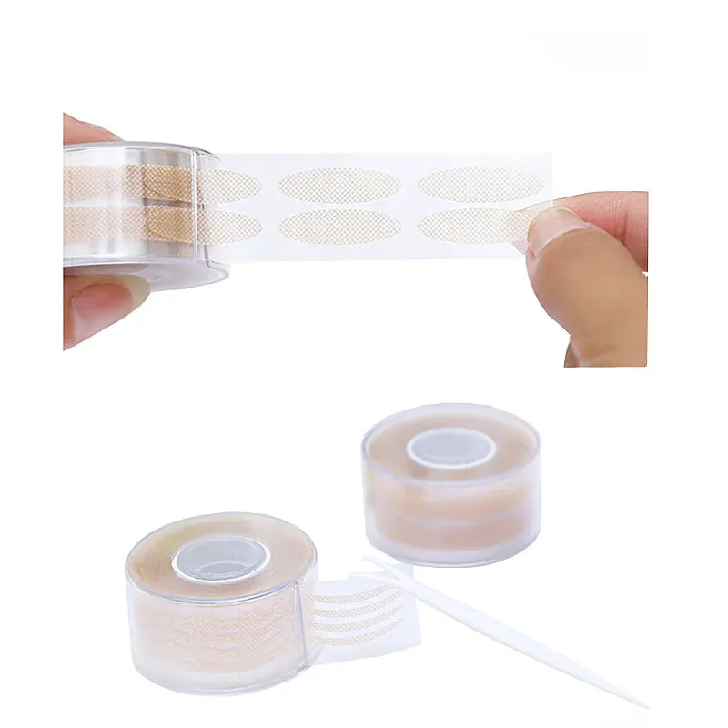 600pcs Eye Lift Strips Double Eyelid Tape Clear Gray Eyelid Stripe Big Eyes Invisible Double Fold Eyelid Sticker Makeup Tool