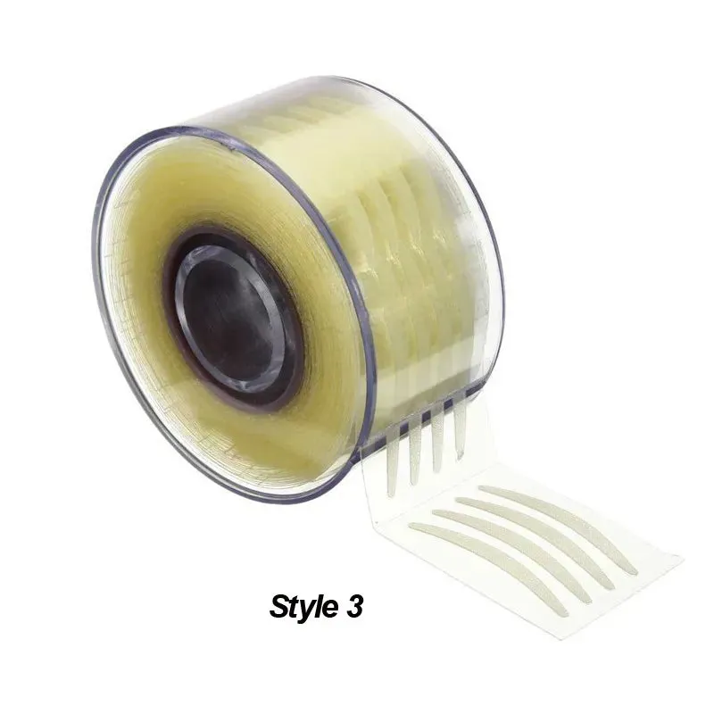 600pcs Eye Lift Strips Double Eyelid Tape Clear Gray Eyelid Stripe Big Eyes Invisible Double Fold Eyelid Sticker Makeup Tool
