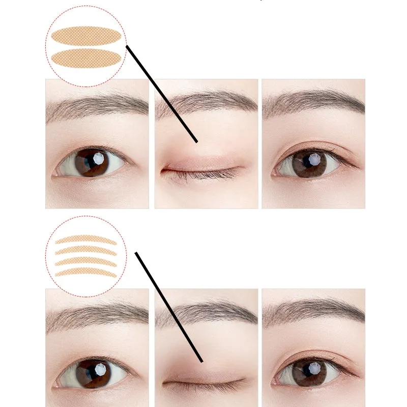 600PCS Invisible Eyelid Sticker Lace Eye Lift Strips Double Eyelid Tape