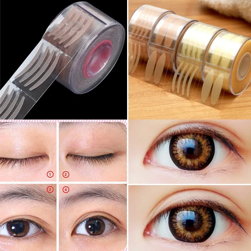 600PCS Invisible Eyelid Sticker Lace Eye Lift Strips Double Eyelid Tape