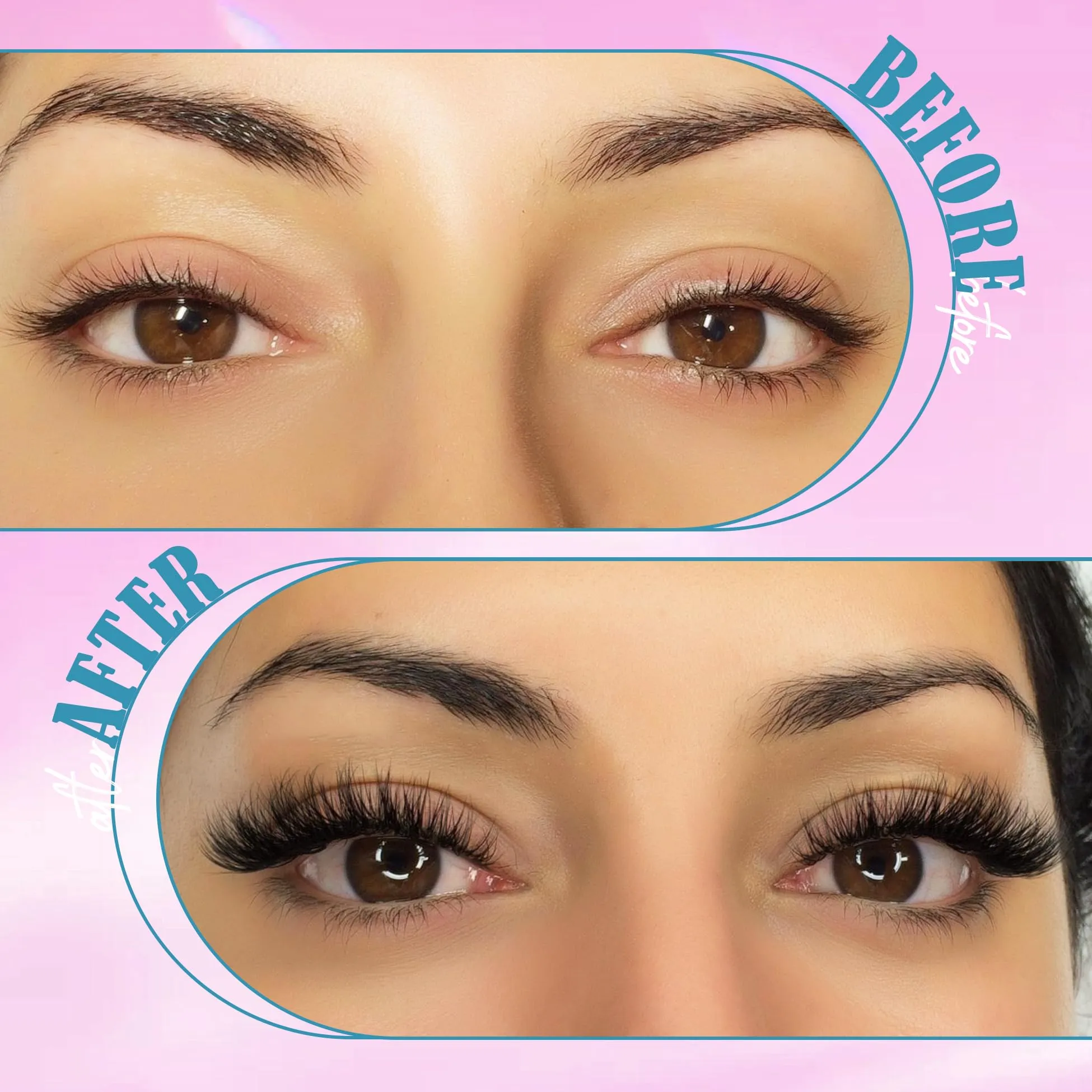 7 Pairs Self Adhesive Eyelashes Reusable Self Adhesive Lashes Natural Look Cat Eye Lashes For Beginners Wispy No Glue Eye Lashes Pack by Mavphnee