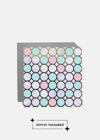 a2o Lab Empty Magnetic Palette - Small Marble Circles