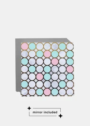 a2o Lab Empty Magnetic Palette - Small Marble Circles