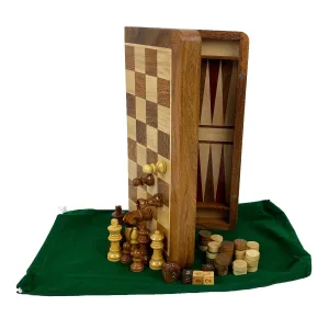 Acacia 3-in-1 | chess, checkers & backgammon (medium)