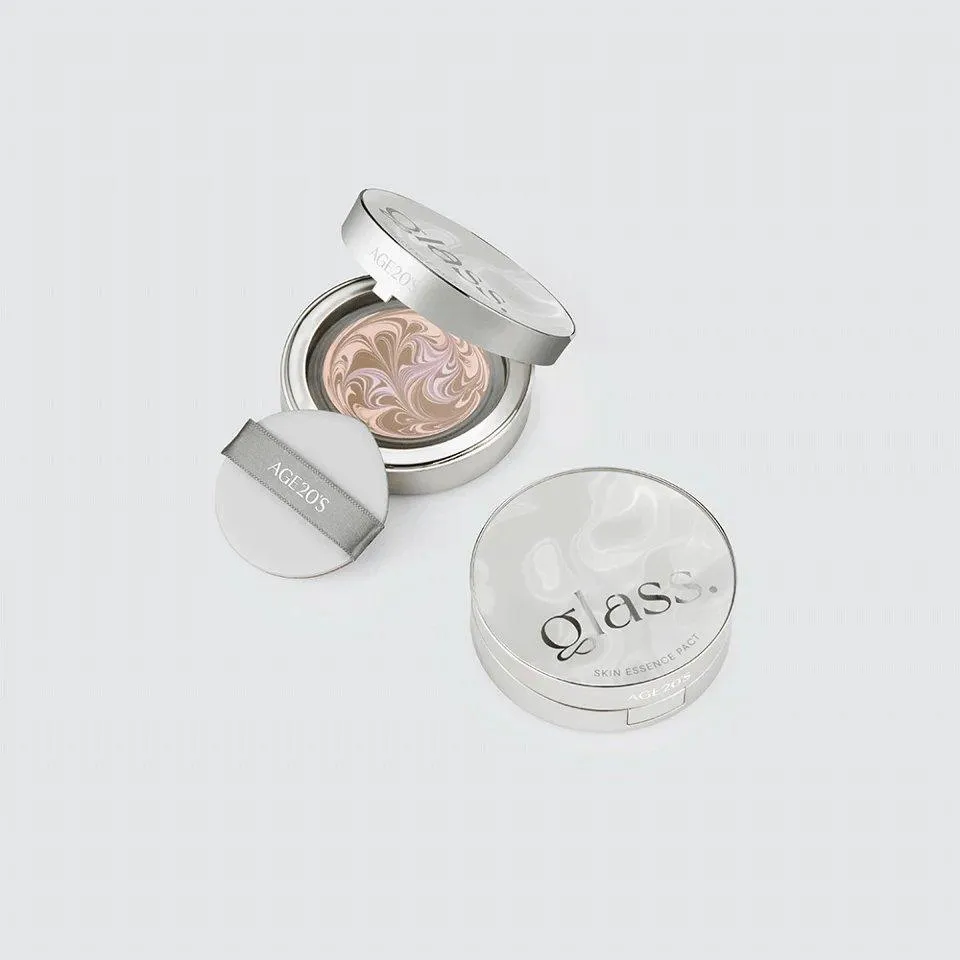 [AGE20's] Glass Skin Essence Pact Glow with Refill (2 Colors) SPF 50  PA     12.5g*2EA