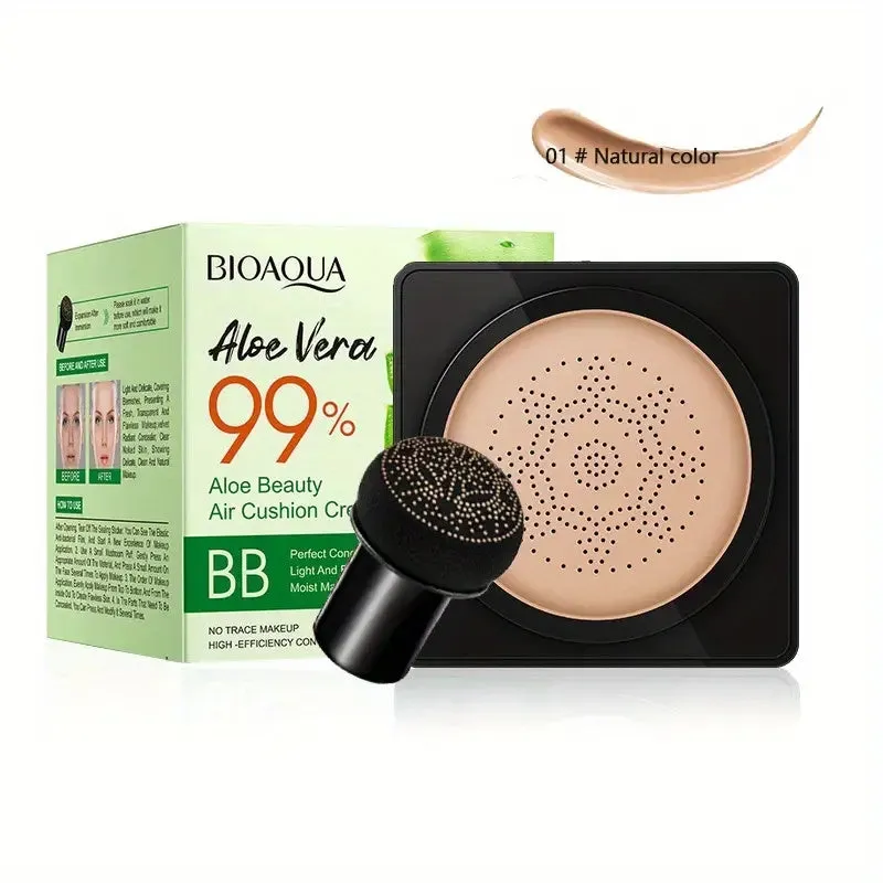 Air Cushion Foundation Moisturizing Concealer with Mushroom Head