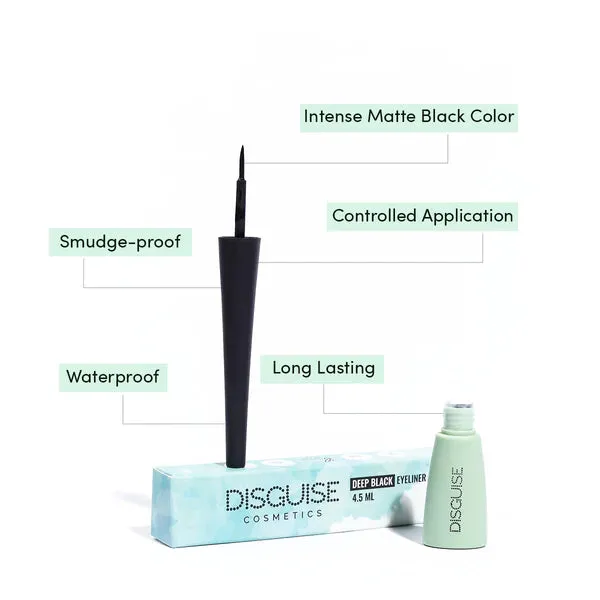 All Day Gel Kajal Black Onyx   Deep Black Eyeliner Combo
