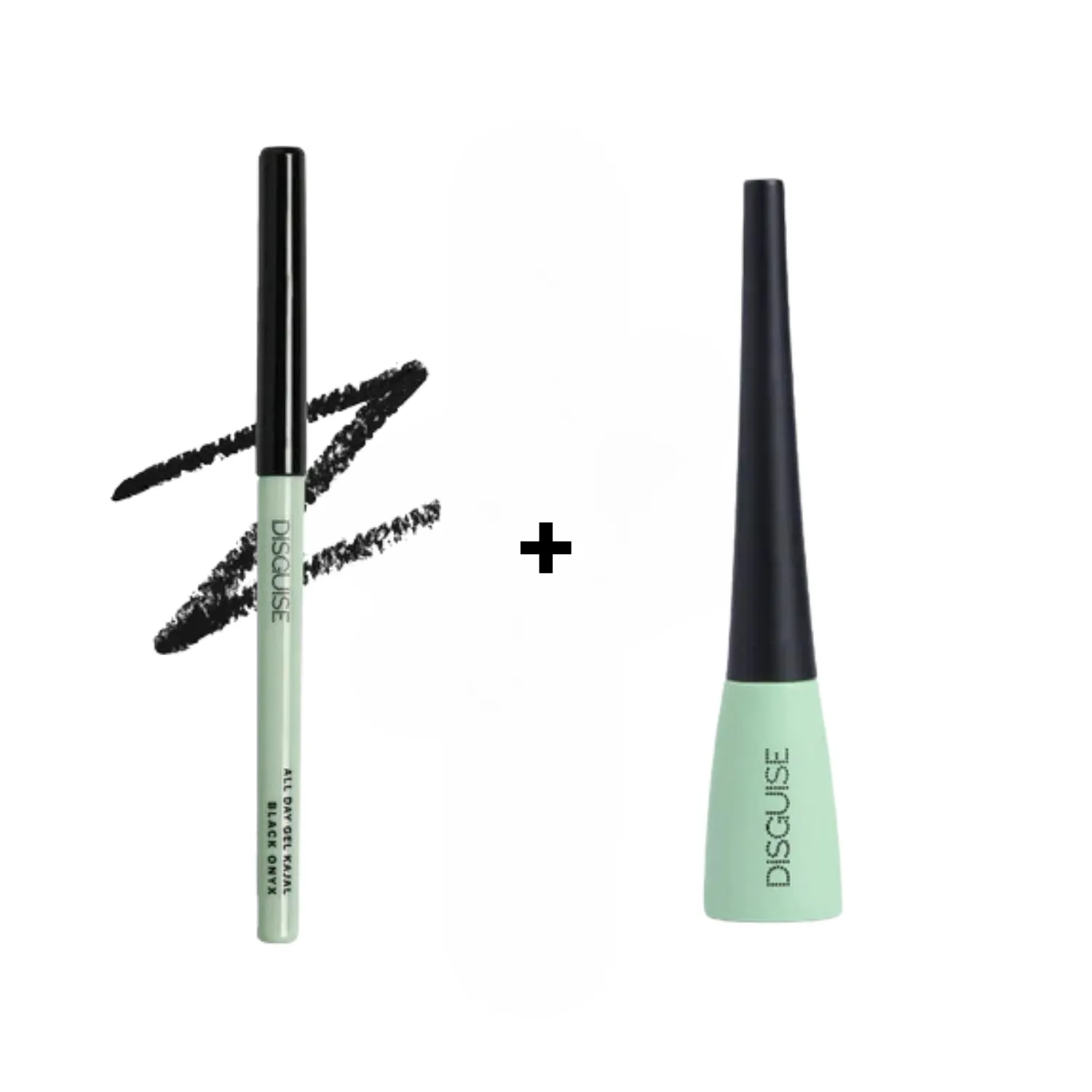 All Day Gel Kajal Black Onyx   Deep Black Eyeliner Combo