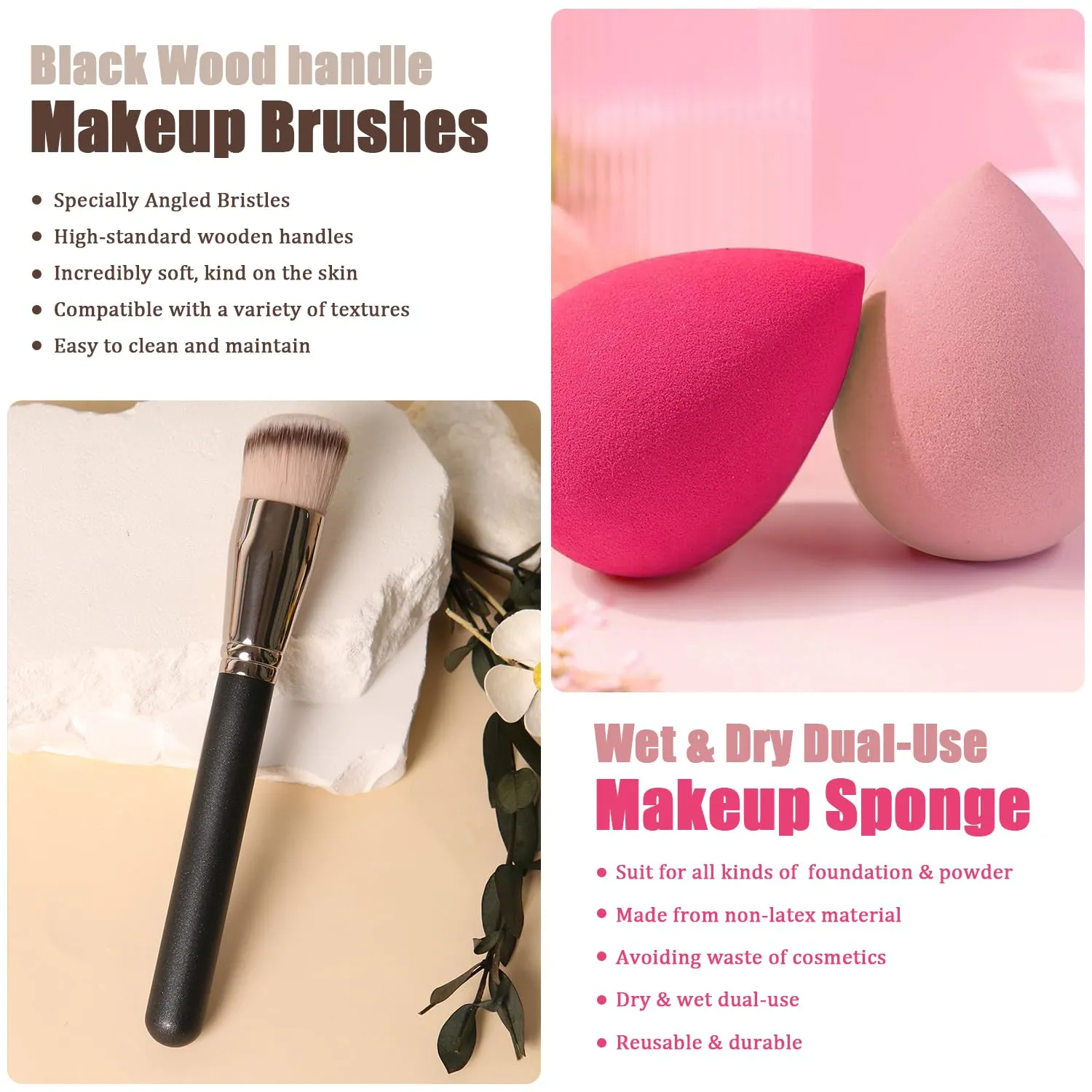 All in One Makeup Kit for Women Full Kit, 12 Colors Eyeshadow, Foundation & Primer, Lipsticks, Eyeliner, Mascara, Contour Stick, Brow Soap, Makeup Brush & Sponges, Make Up Gift Set for Women, Teens