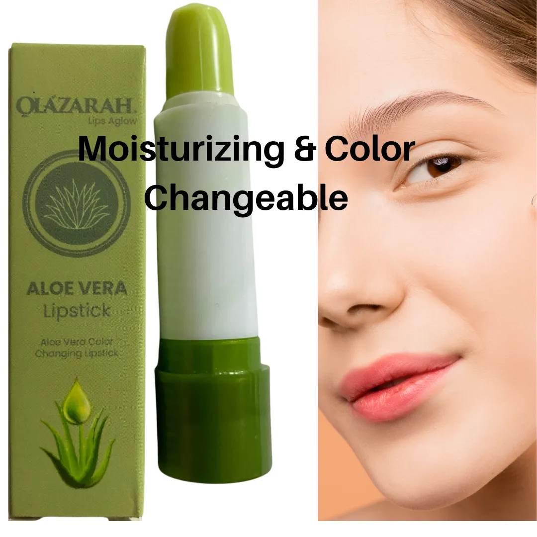 Aloe Vera Revitalizing Color-Changing Lipstick | Hydrating, Anti-Drying & Blush Moisturizing Formula, LOT OF 2, 1 Fl. oz