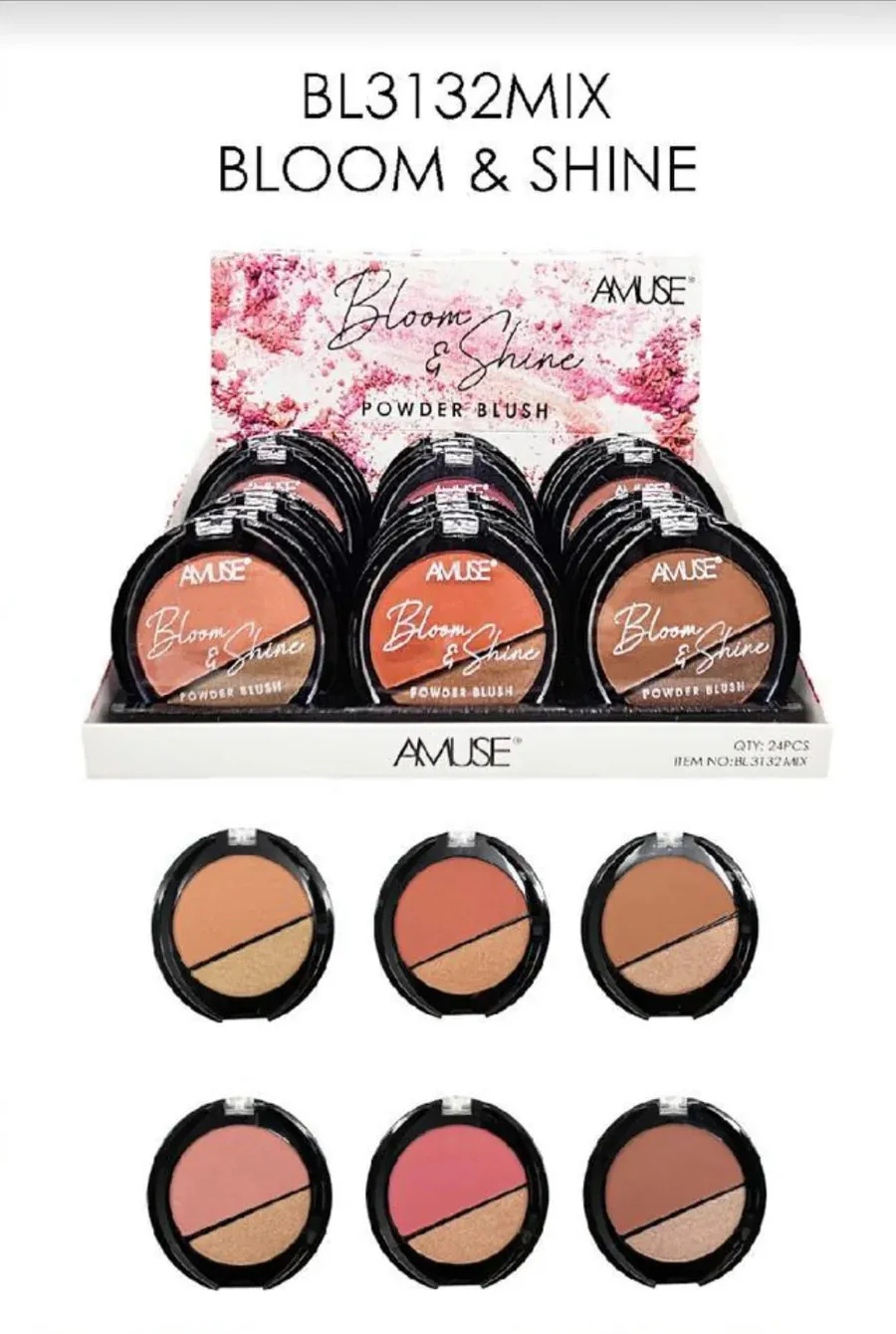 Amuse Bloom & Shine Powder Blush