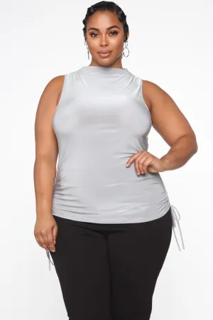Back To Business Top - Silver