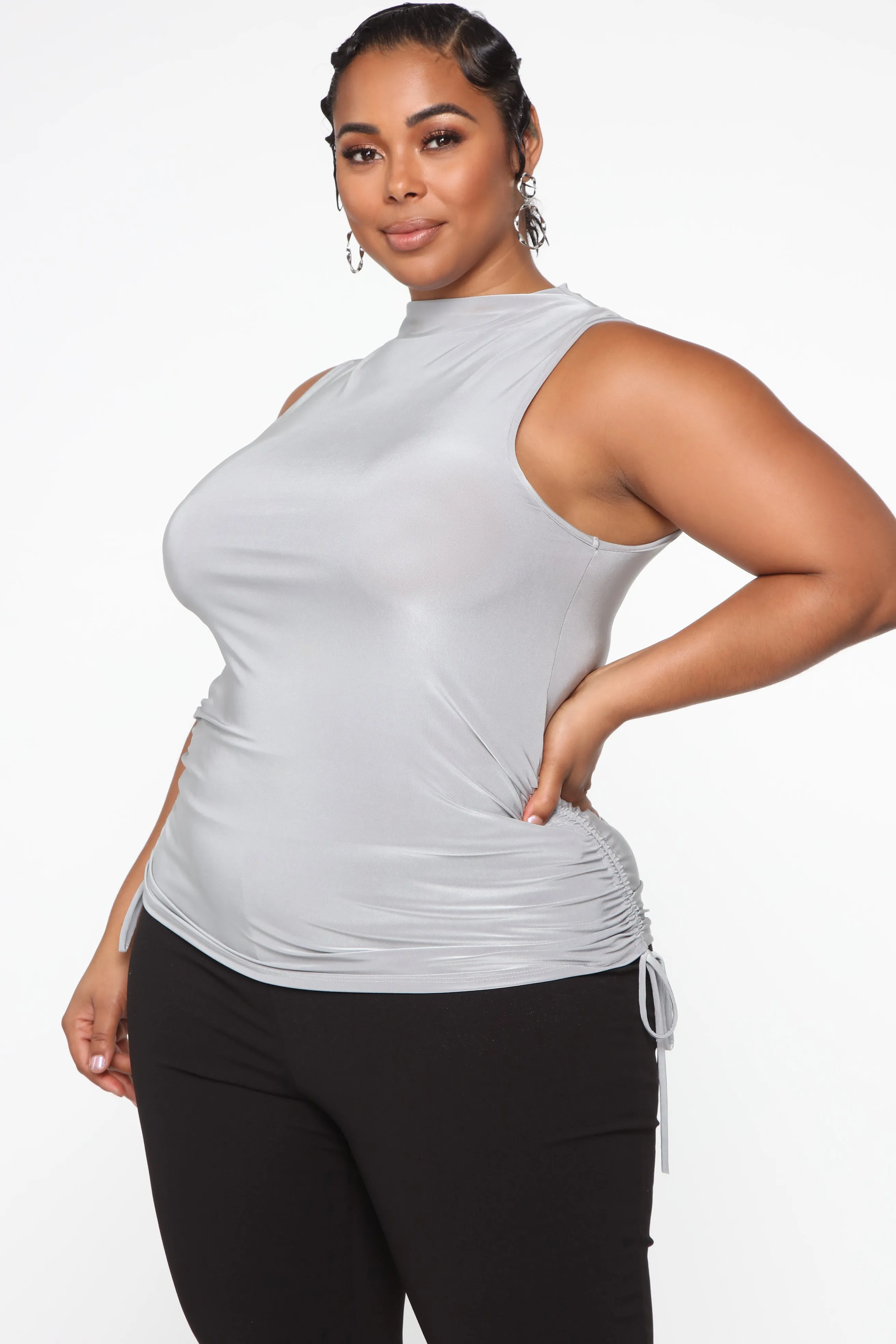 Back To Business Top - Silver