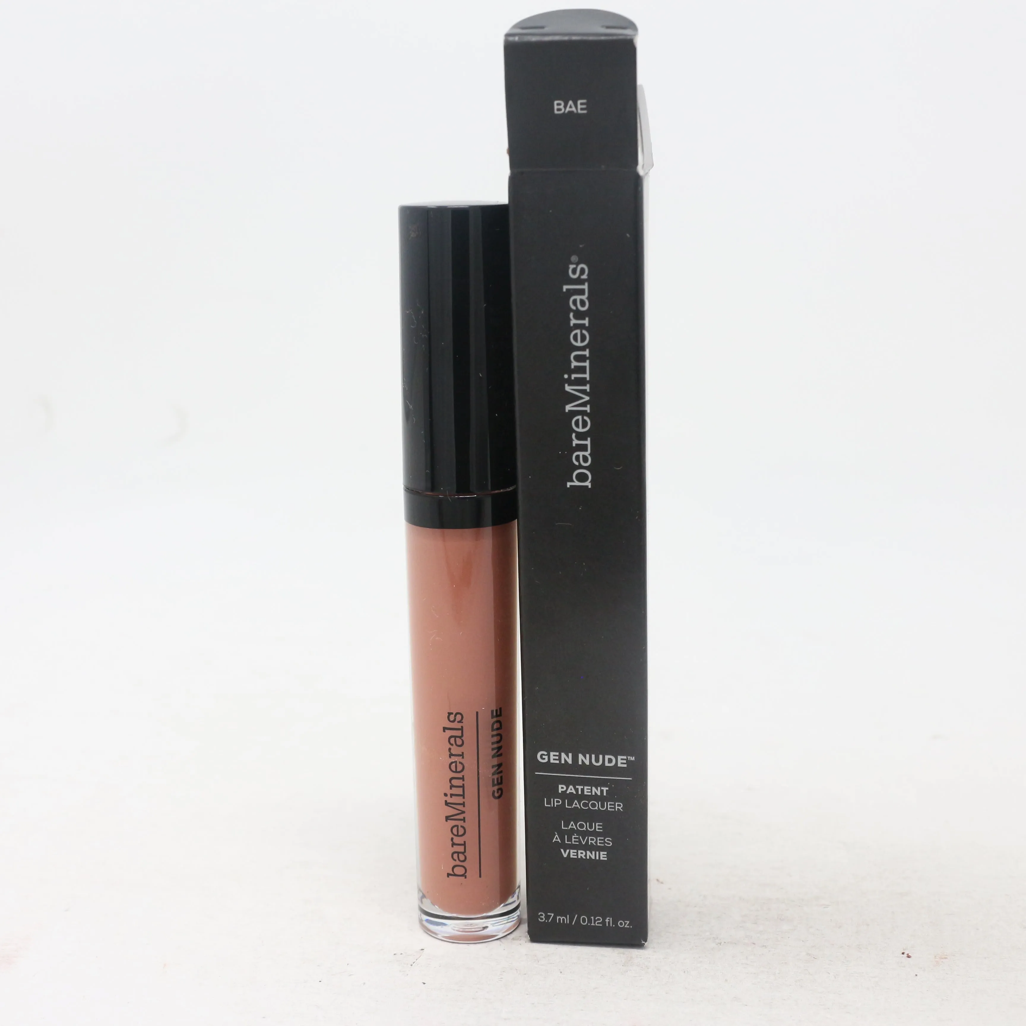 Bareminerals Gen Nude Patent Lip Lacquer  0.12oz/3.7ml New With Box