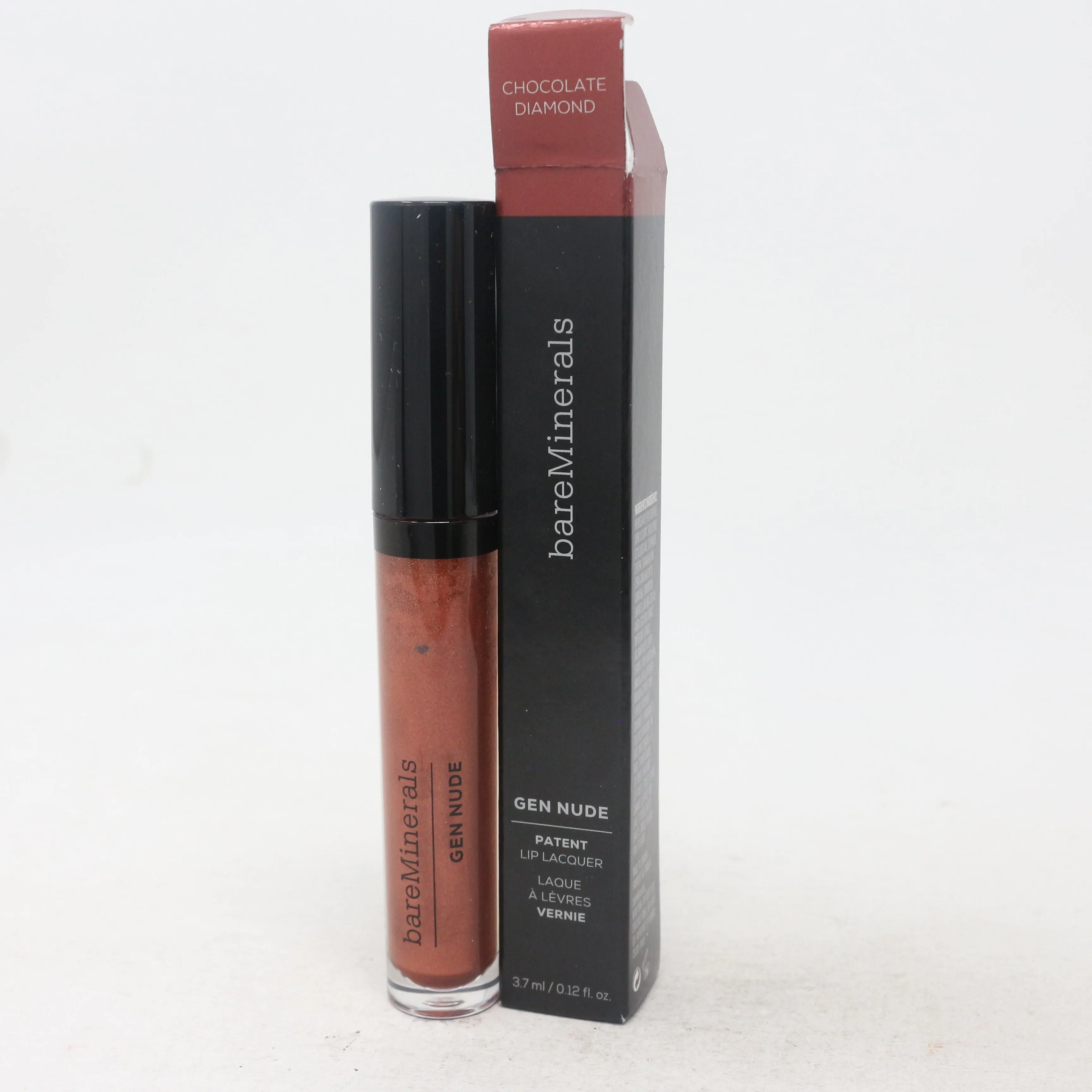 Bareminerals Gen Nude Patent Lip Lacquer  0.12oz/3.7ml New With Box