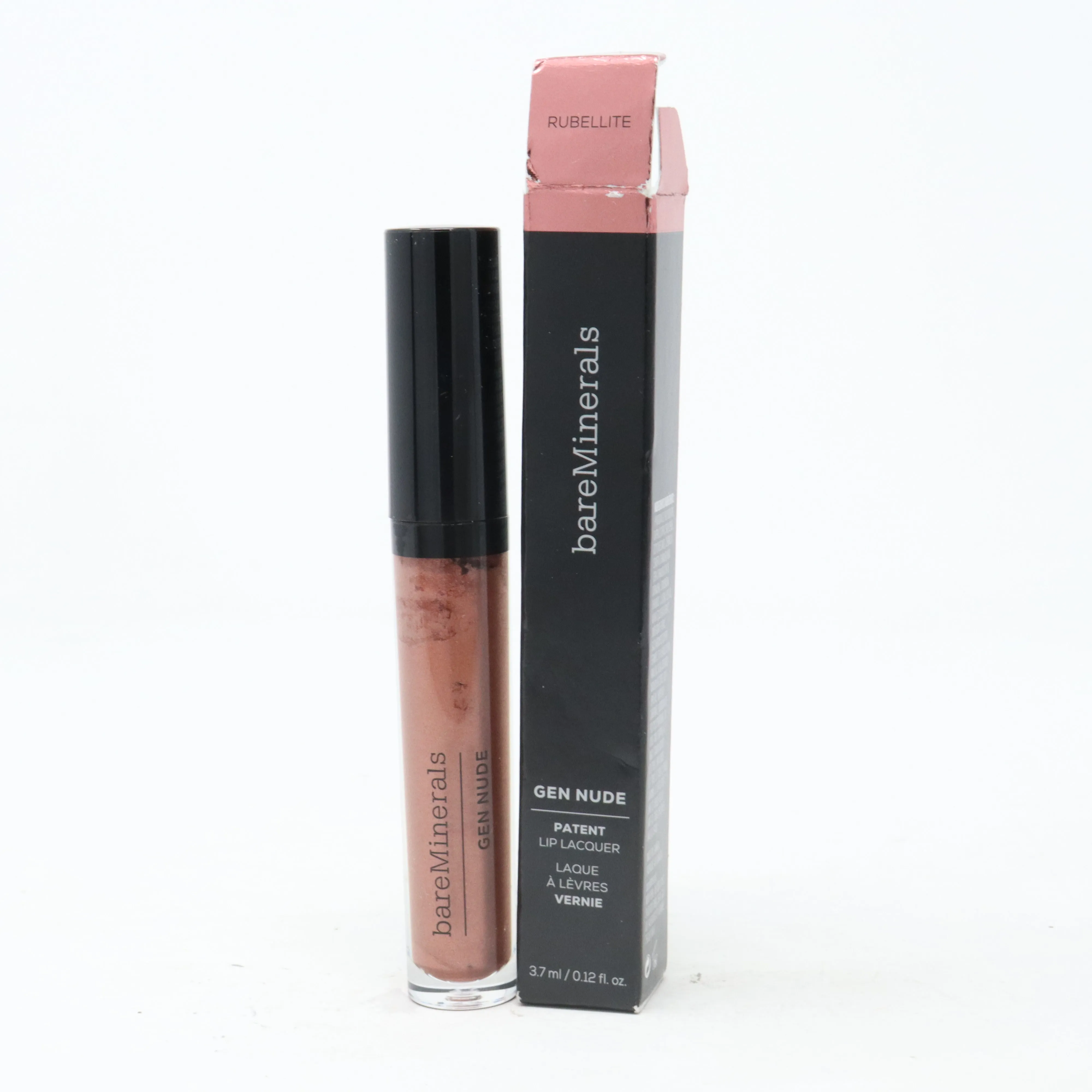 Bareminerals Gen Nude Patent Lip Lacquer  0.12oz/3.7ml New With Box