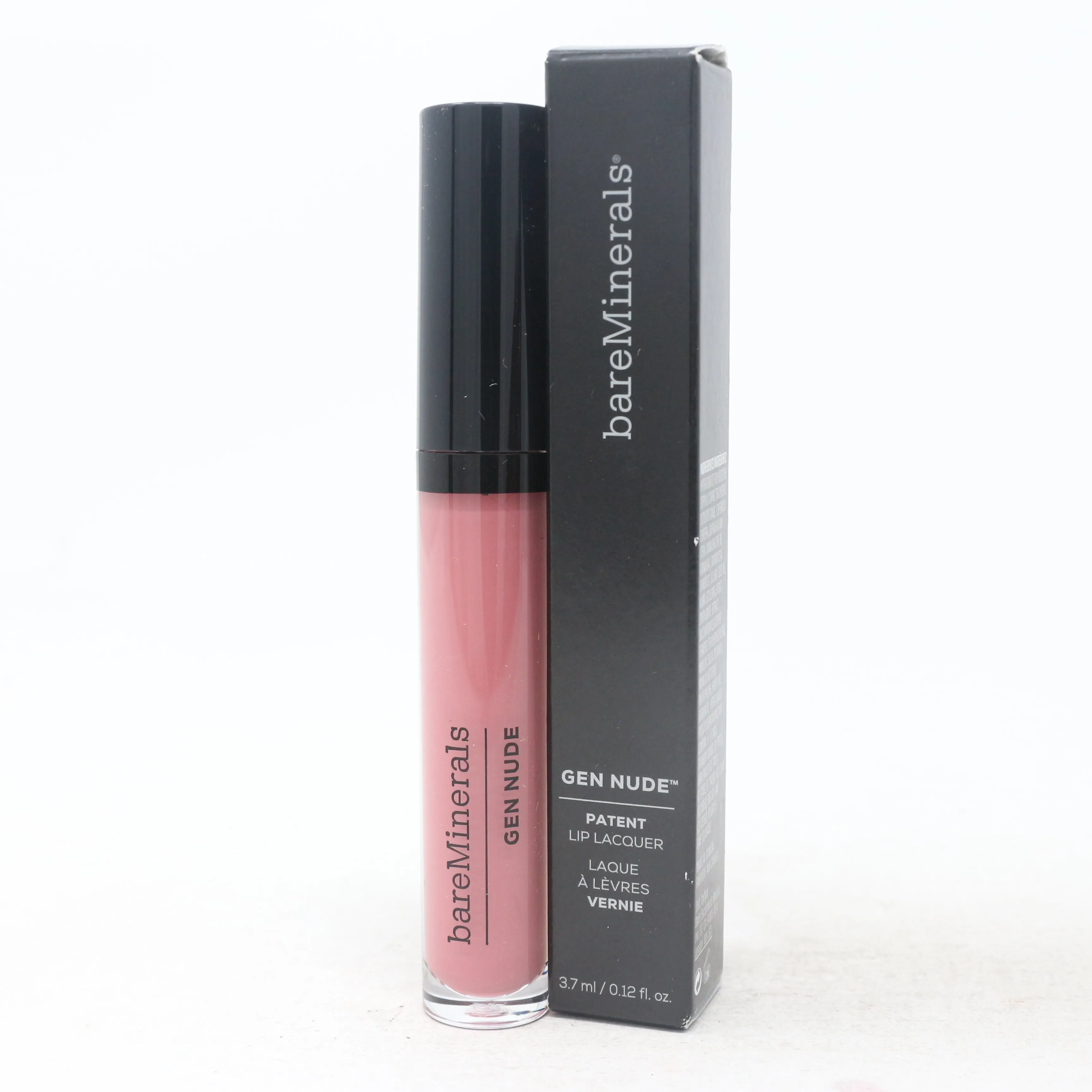 Bareminerals Gen Nude Patent Lip Lacquer  0.12oz/3.7ml New With Box