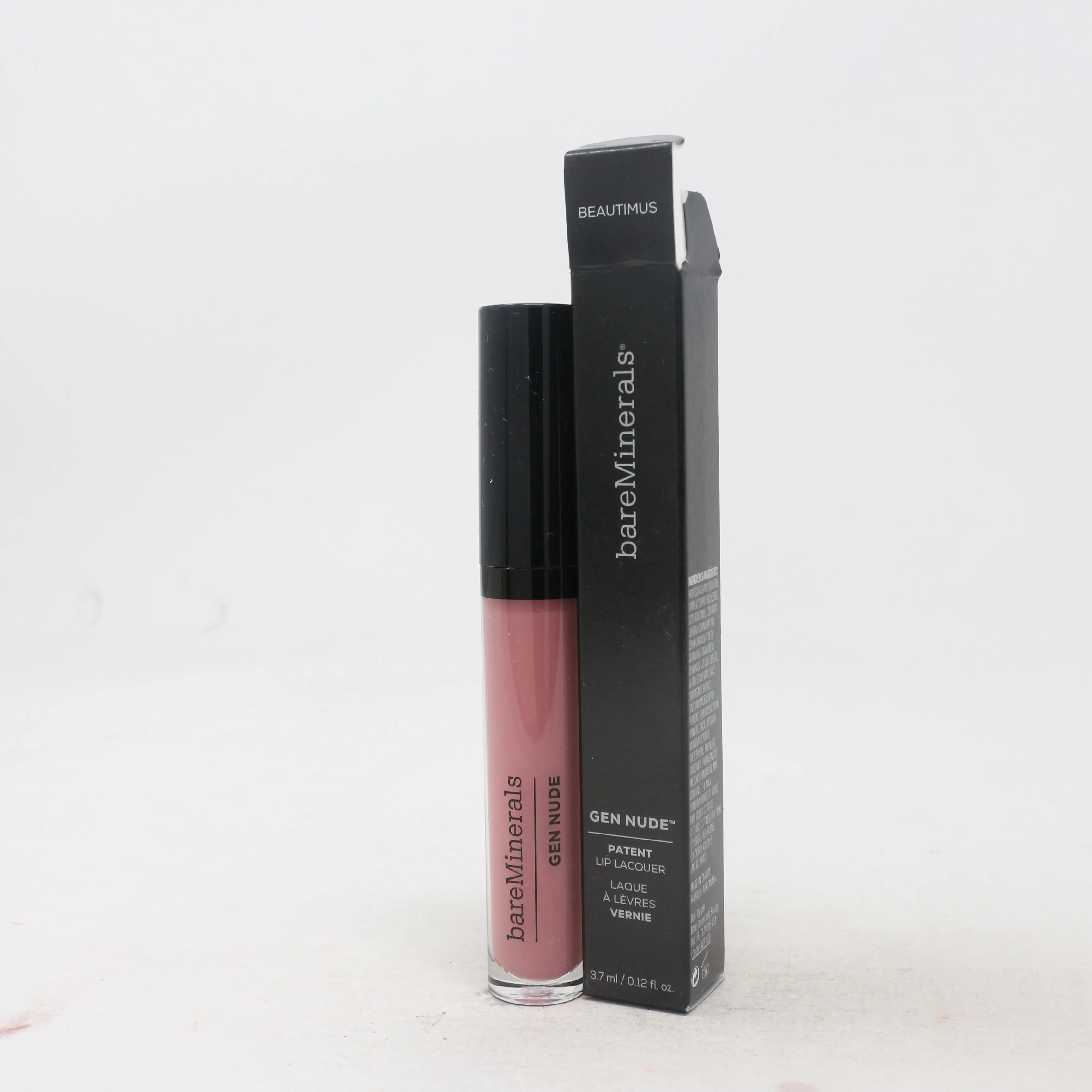 Bareminerals Gen Nude Patent Lip Lacquer  0.12oz/3.7ml New With Box