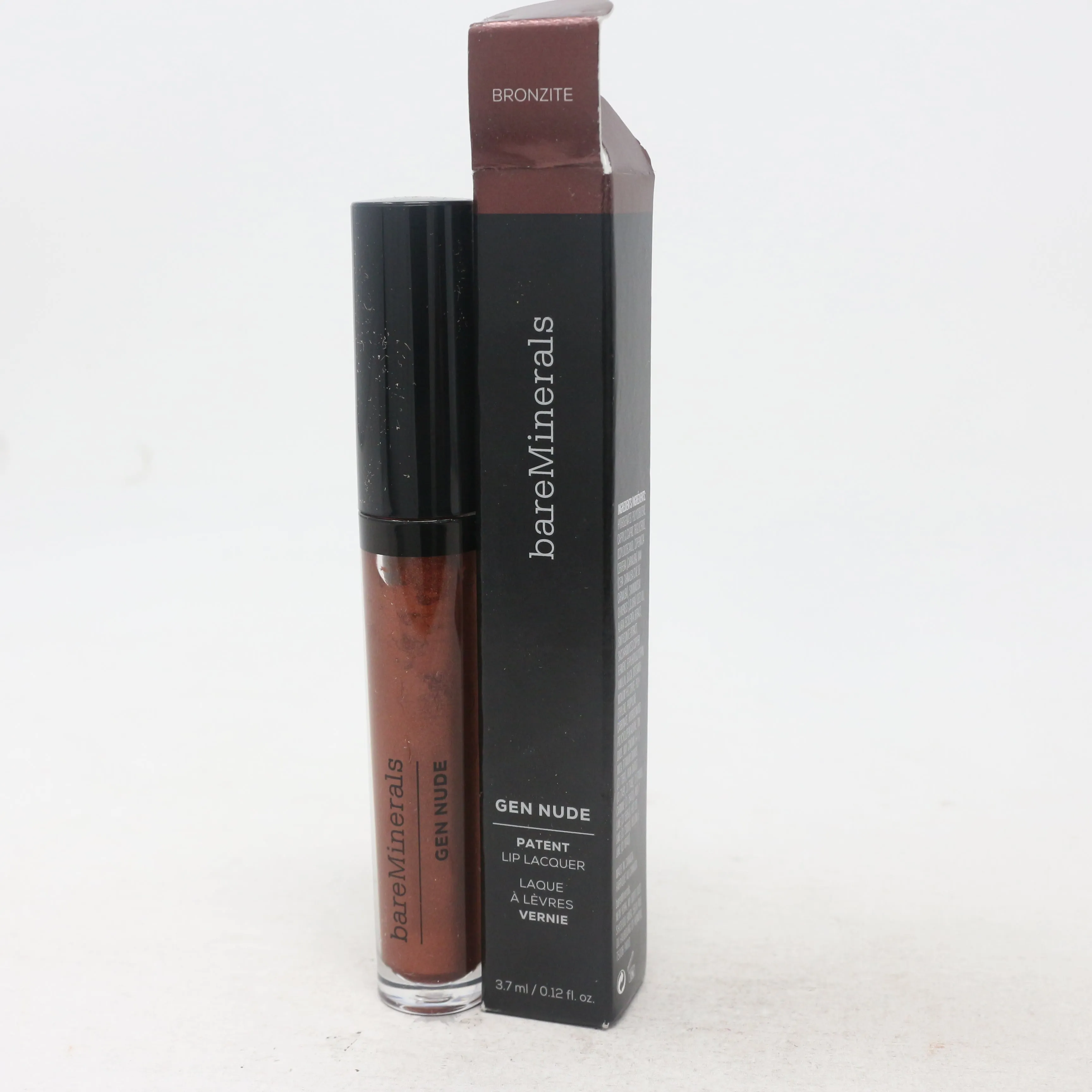 Bareminerals Gen Nude Patent Lip Lacquer  0.12oz/3.7ml New With Box