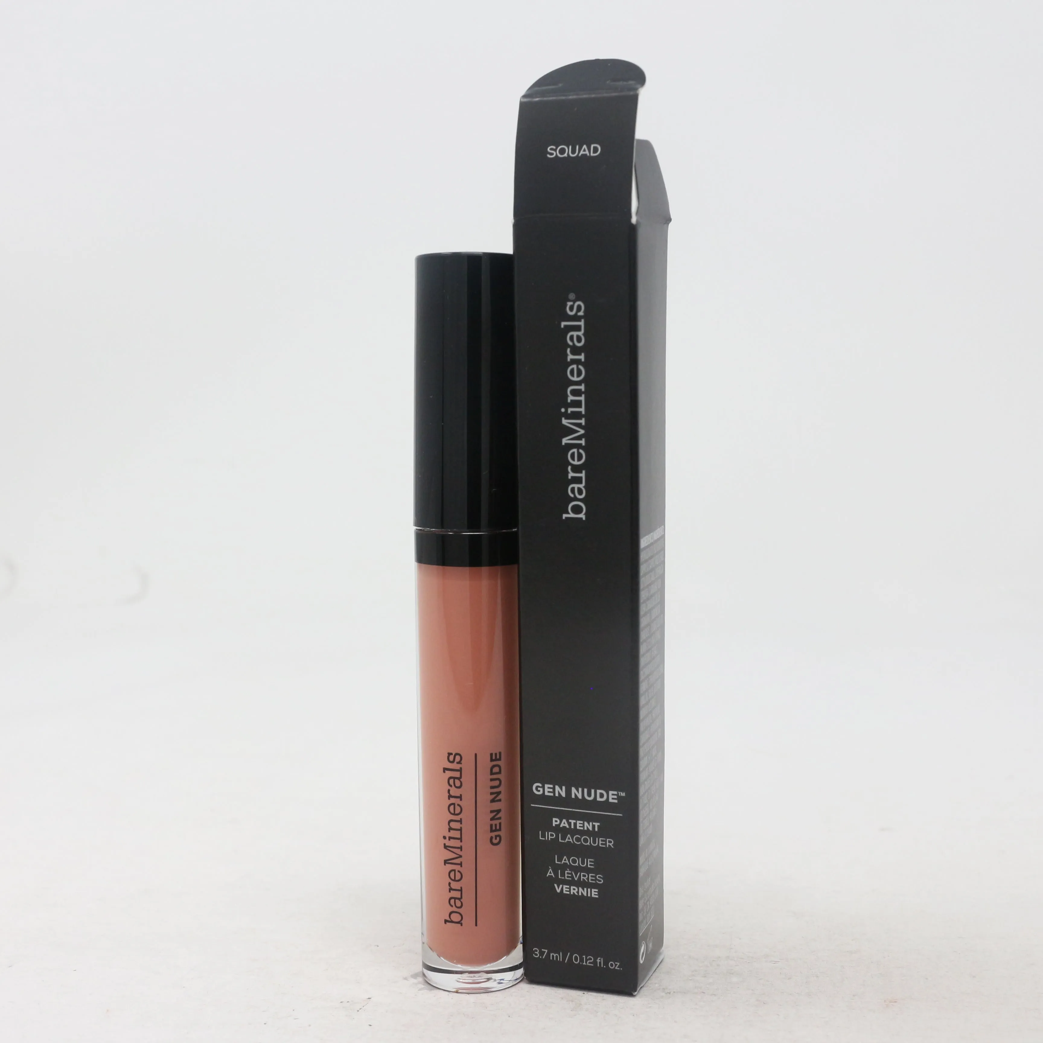Bareminerals Gen Nude Patent Lip Lacquer  0.12oz/3.7ml New With Box