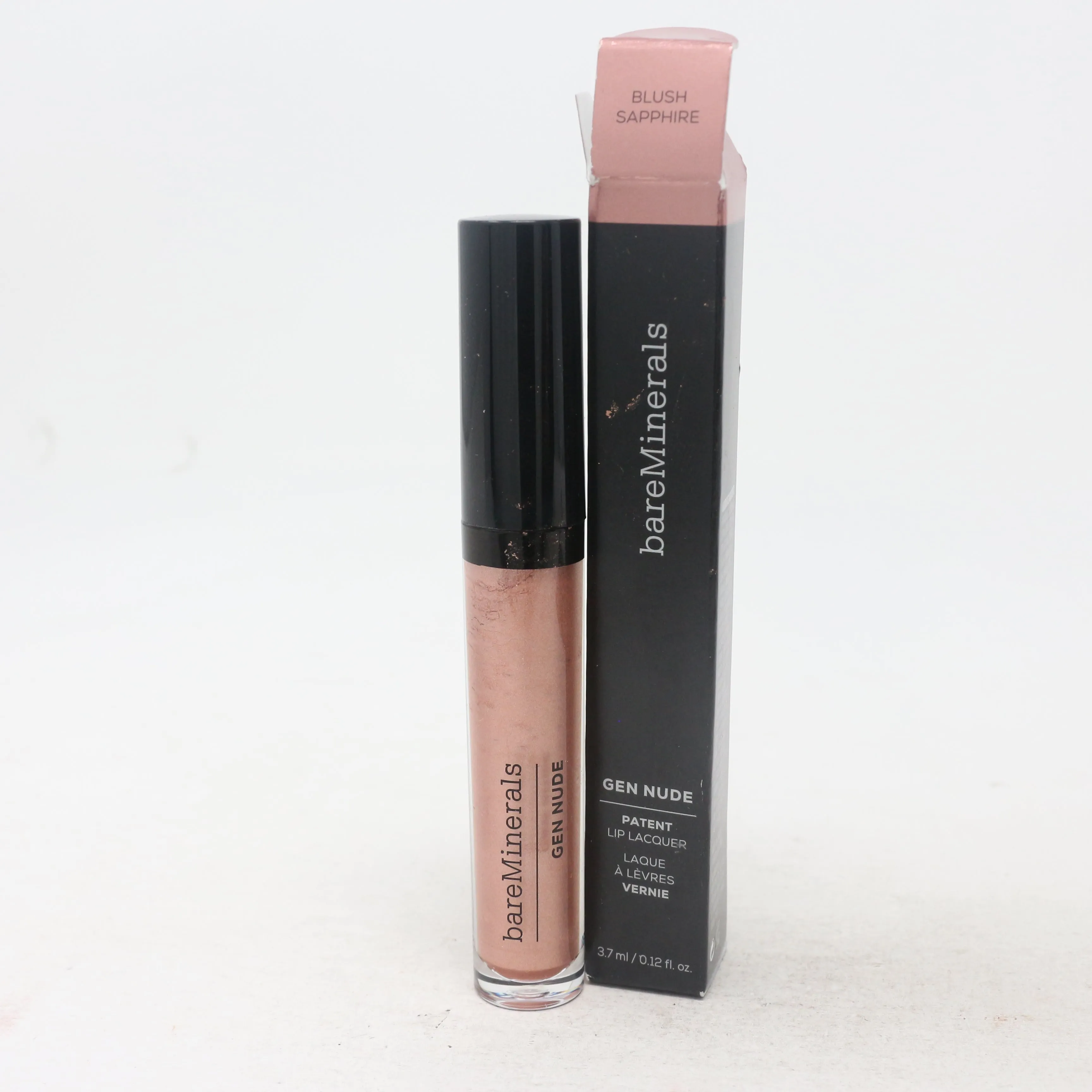 Bareminerals Gen Nude Patent Lip Lacquer  0.12oz/3.7ml New With Box