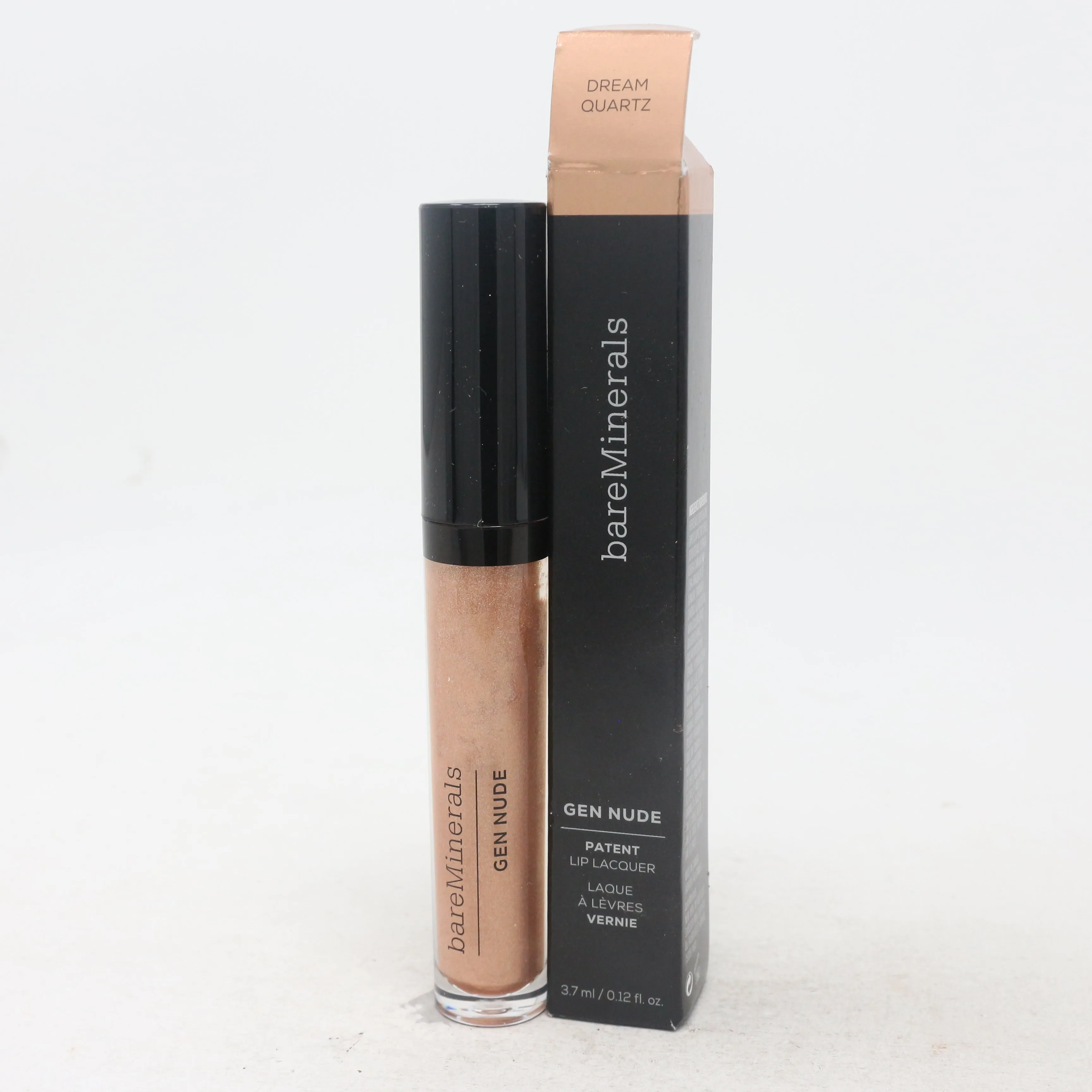 Bareminerals Gen Nude Patent Lip Lacquer  0.12oz/3.7ml New With Box