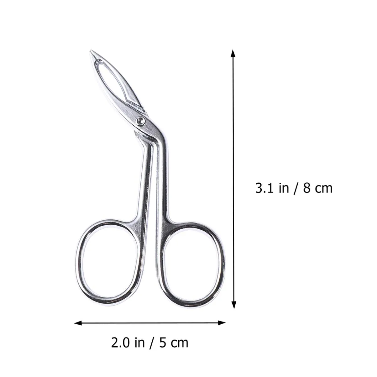 Beaupretty Eyebrow Tweezers, Scissors Shaped Eyebrow Slant Tip Tweezers Clip, Eyebrow Clip Tweezers for Lady Girls Women 2 pcs