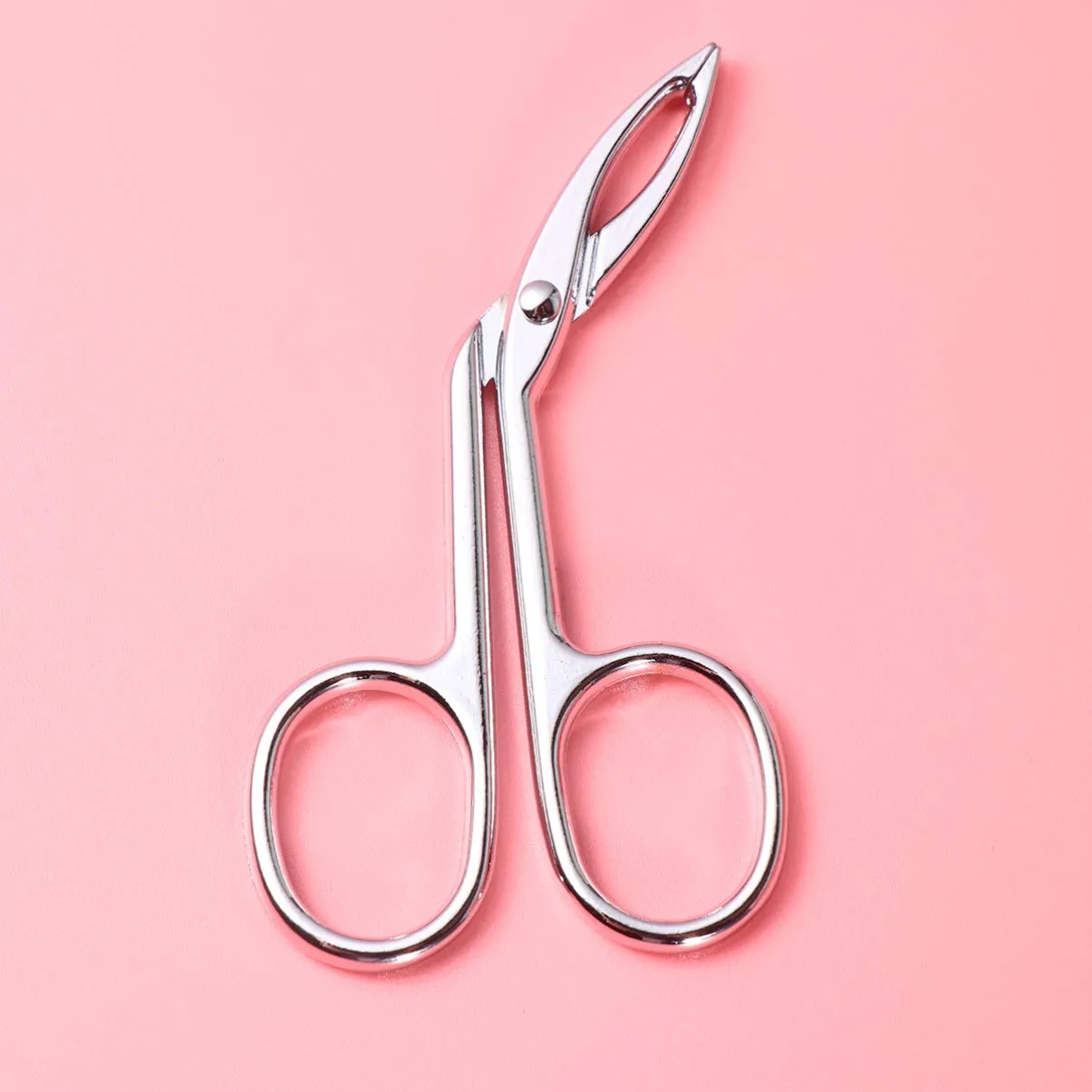 Beaupretty Eyebrow Tweezers, Scissors Shaped Eyebrow Slant Tip Tweezers Clip, Eyebrow Clip Tweezers for Lady Girls Women 2 pcs