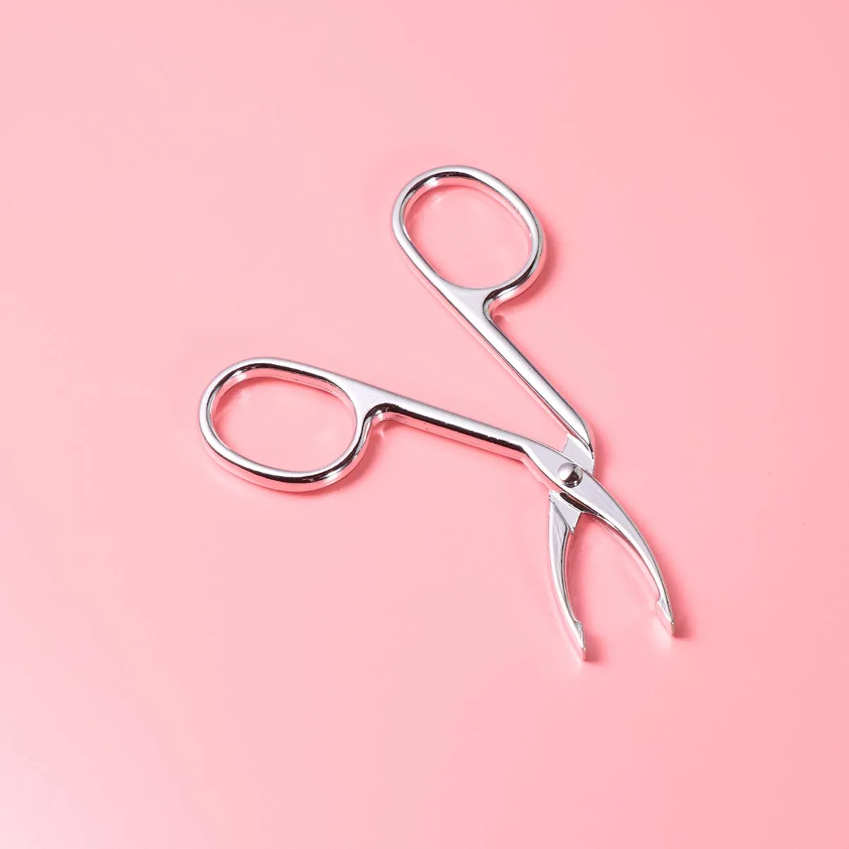 Beaupretty Eyebrow Tweezers, Scissors Shaped Eyebrow Slant Tip Tweezers Clip, Eyebrow Clip Tweezers for Lady Girls Women 2 pcs