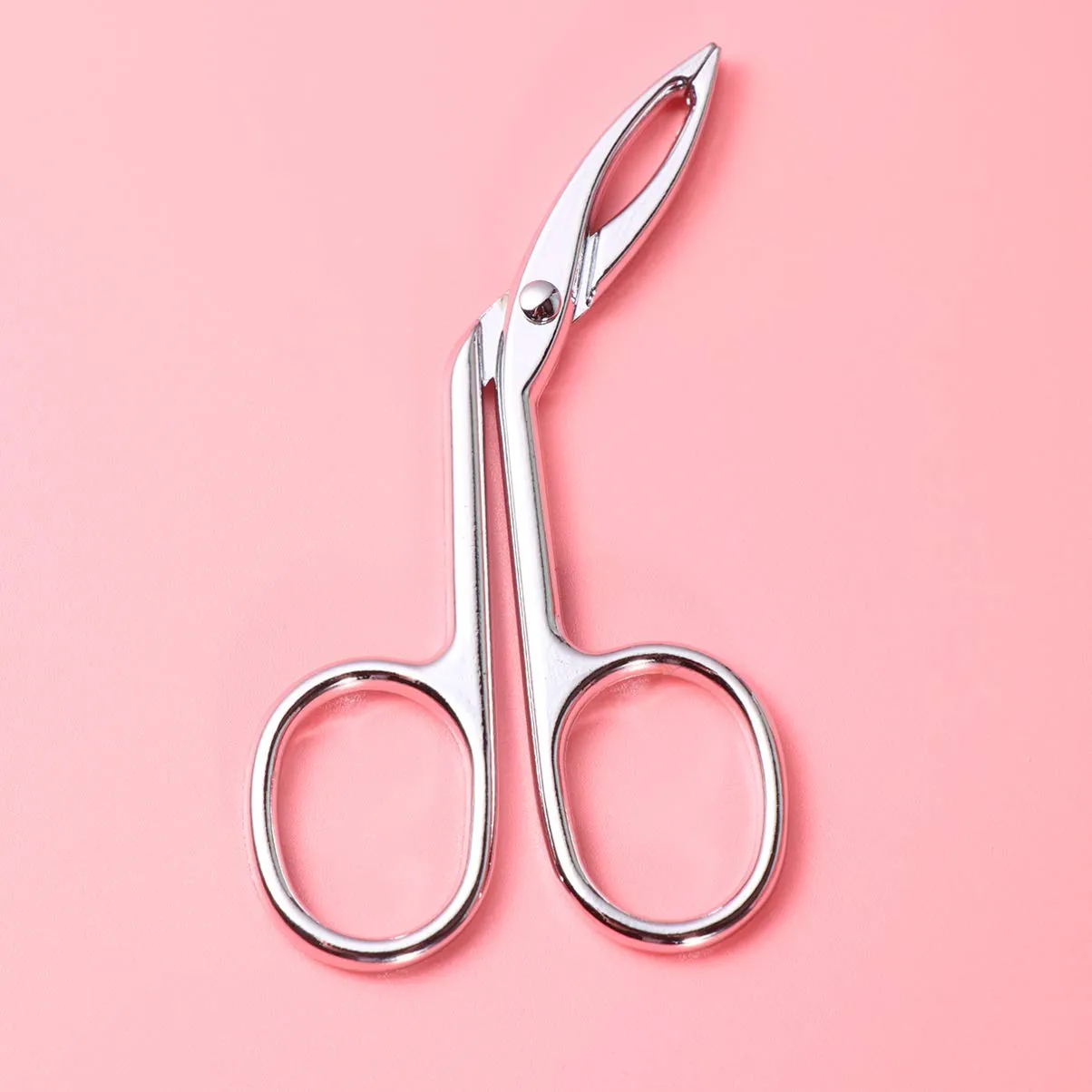 Beaupretty Eyebrow Tweezers, Scissors Shaped Eyebrow Slant Tip Tweezers Clip, Eyebrow Clip Tweezers for Lady Girls Women 2 pcs