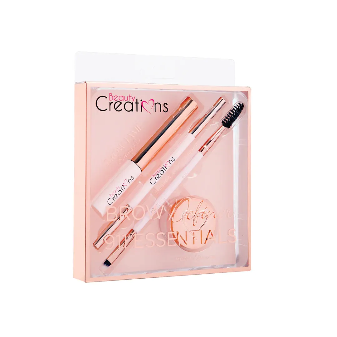 BEAUTY CREATIONS Brow Deliner 911 Esseintials مجموعة مكياج الحواجب
