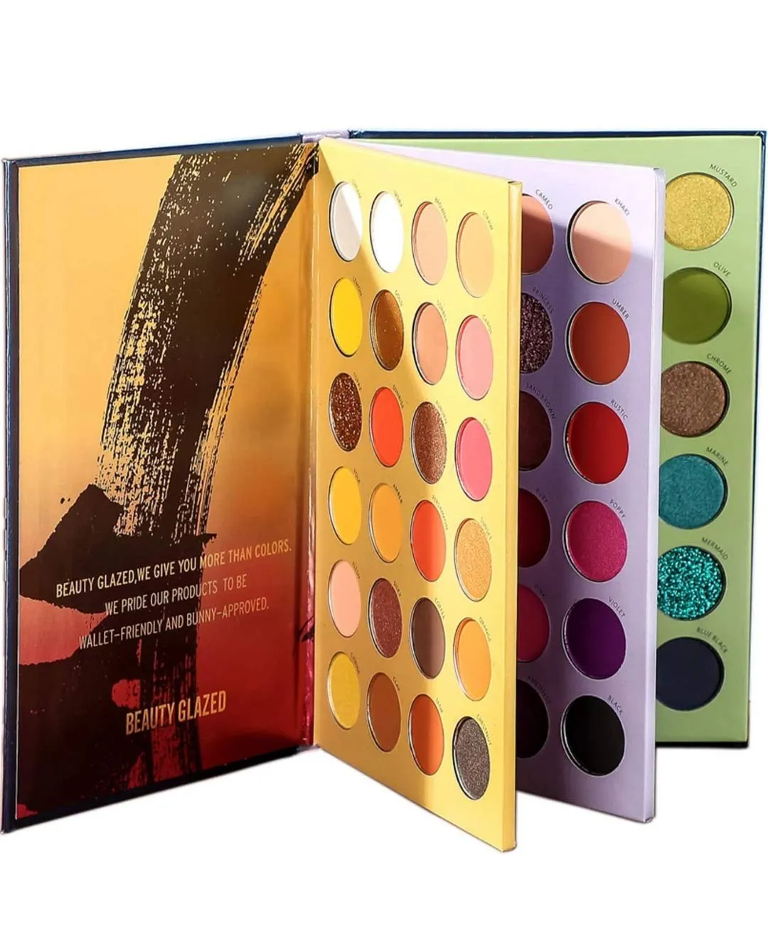 Beauty Glazed 72 Colors Eyeshadow Shade Book